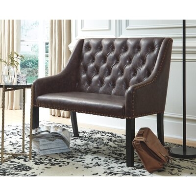 Gainesville Faux Leather Bench - Image 0