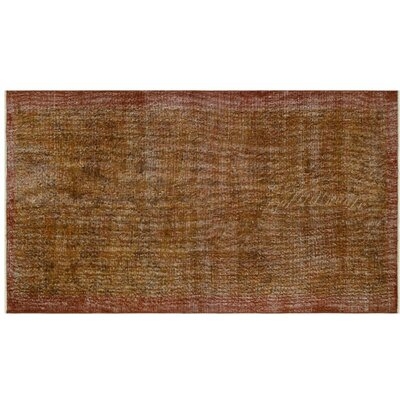 One-of-a-Kind Marchan Hand-Knotted 1960s Turkish Brown 3'9" x 6'8" Area Rug - Image 0