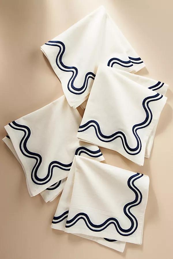 Madeline Embroidered Napkins, Set of 4 - Image 0
