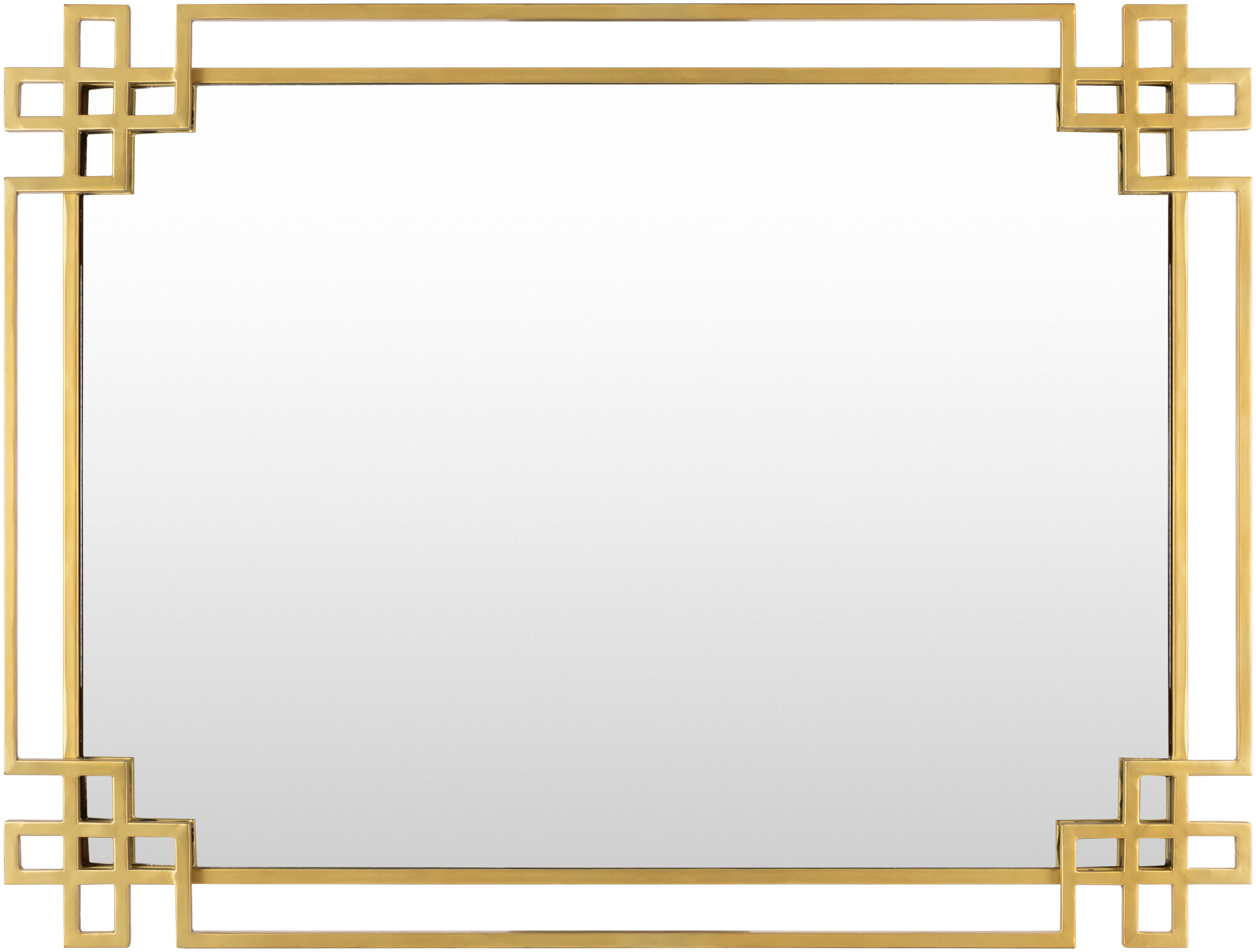 Livabliss Seth Gold 40"H x 30"W x 1"D Accent Mirror - Image 0