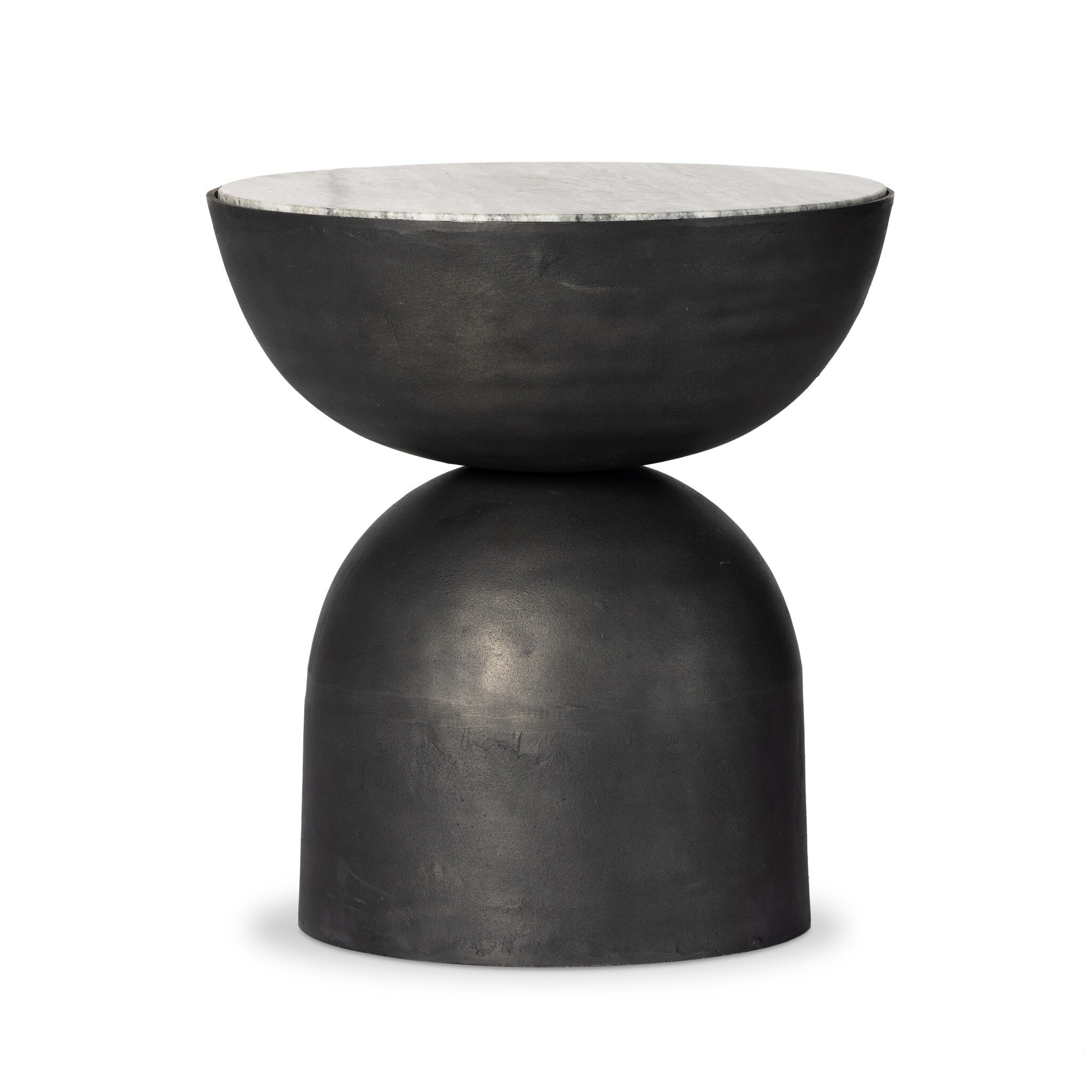 Corbett End Table - River Grey Marble - Image 0