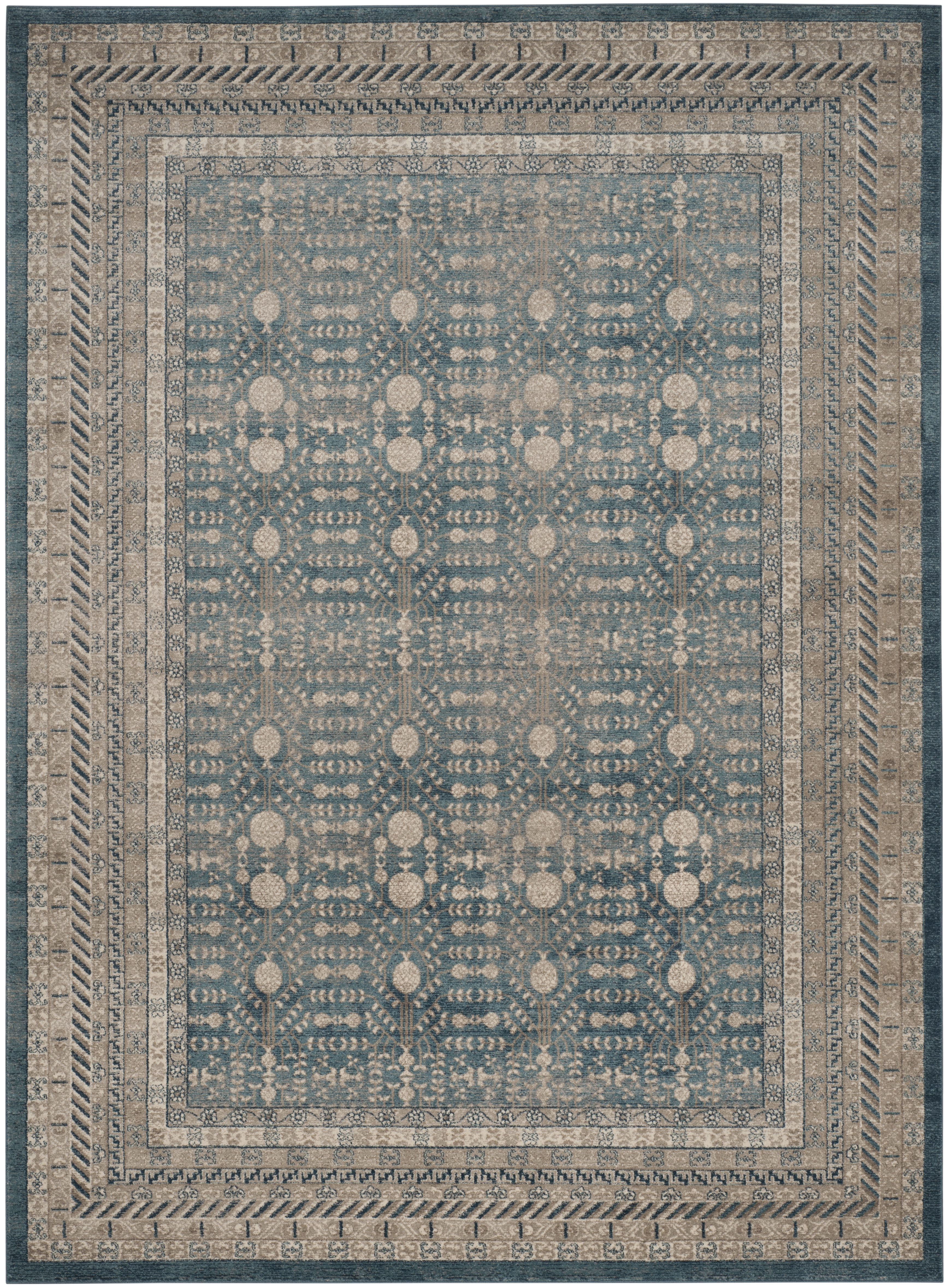 Arlo Home Woven Area Rug, SOF376C, Blue/Beige,  3' X 5' - Image 0
