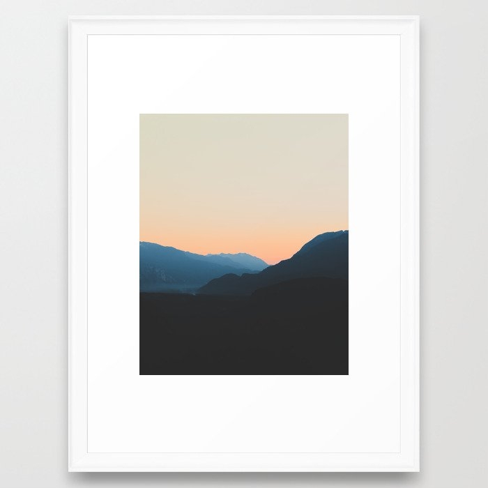 West Coast Sunset Framed Art Print by Luke Gram - Scoop White - Medium(Gallery) 18" x 24"-20x26 - Image 0