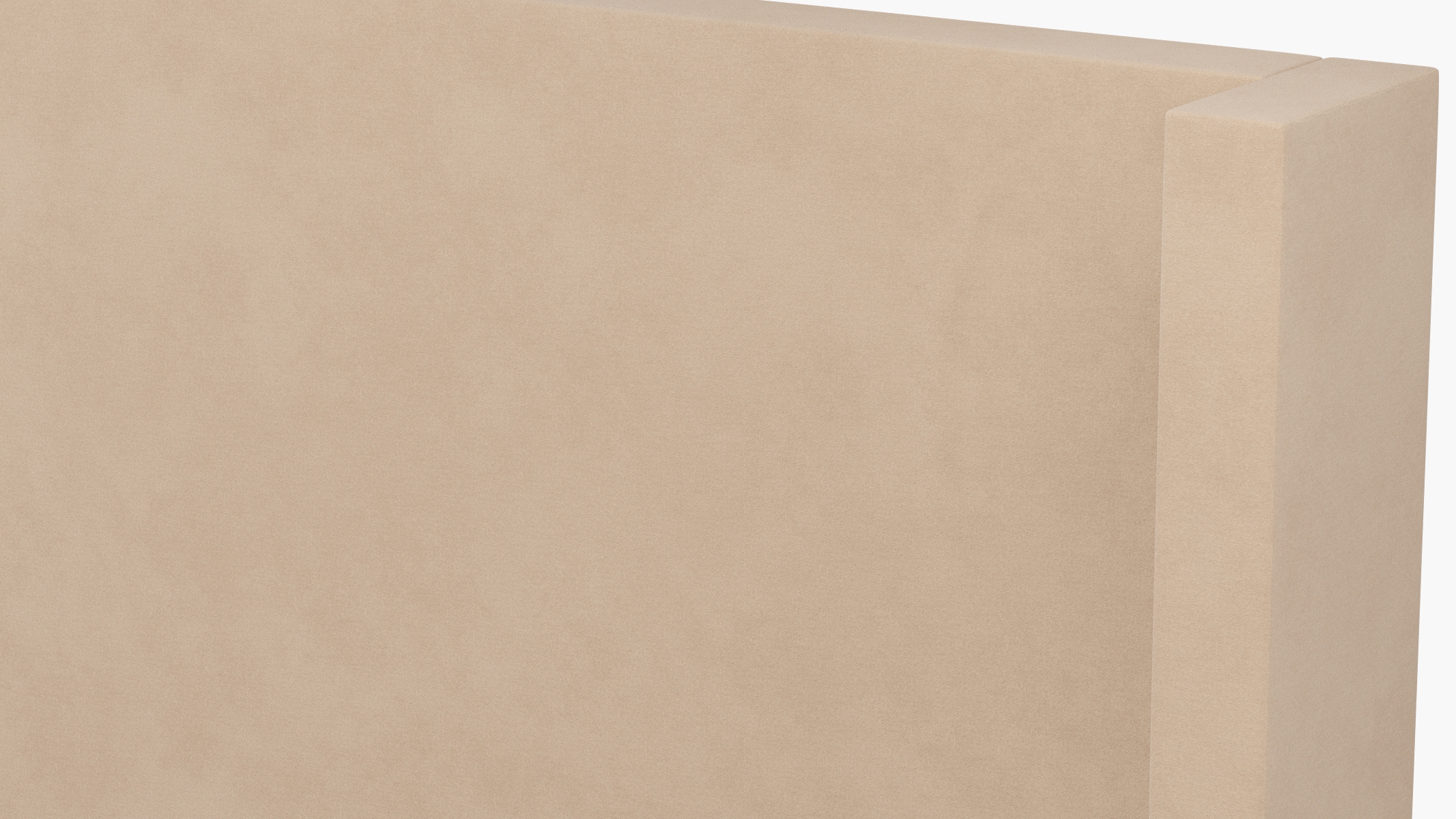 Modern Wingback Headboard, Pearl Classic Velvet, King - Image 2