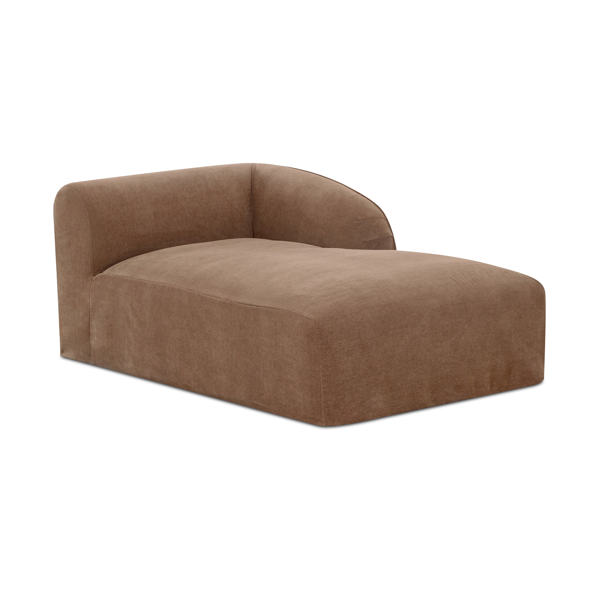 Isla Right Arm Facing Chaise Mocha - Image 1