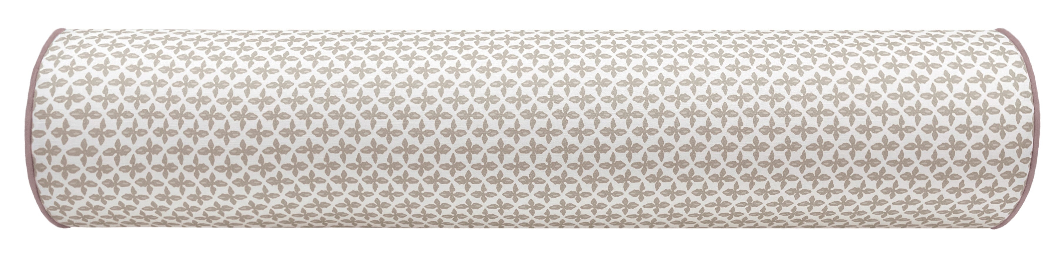 OCS X LDC II | BOLSTER | ELLISTON HOUSE : POSEY // SAND + CLASSIC LINEN // LILAC CORDING - TWIN // 9" X 24" - Image 3