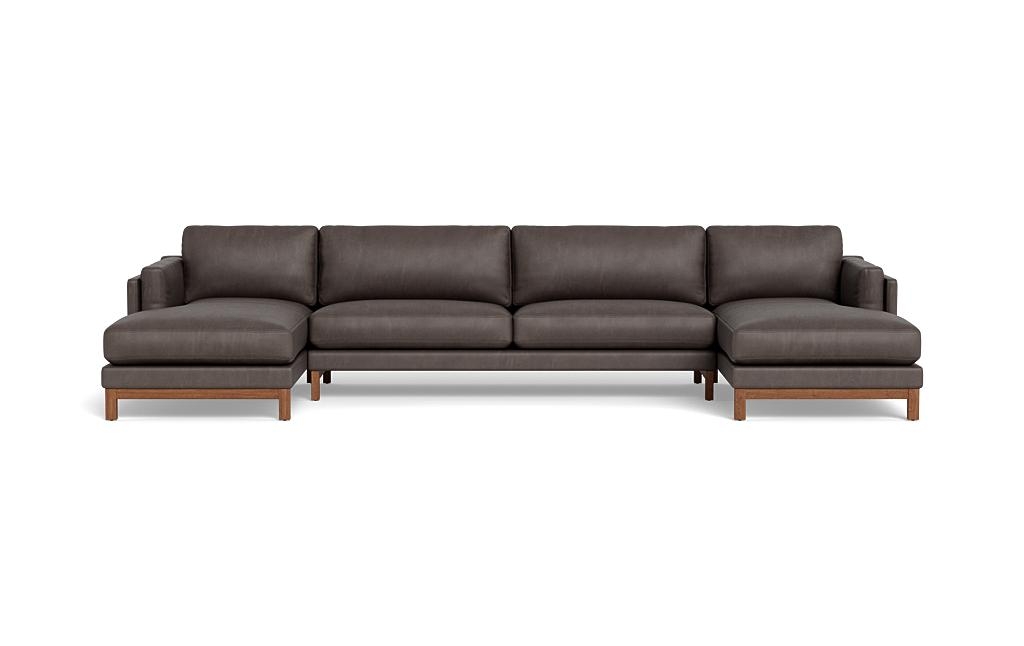 Gaby Leather 3-piece 4-Seat U-Sectional - Image 0