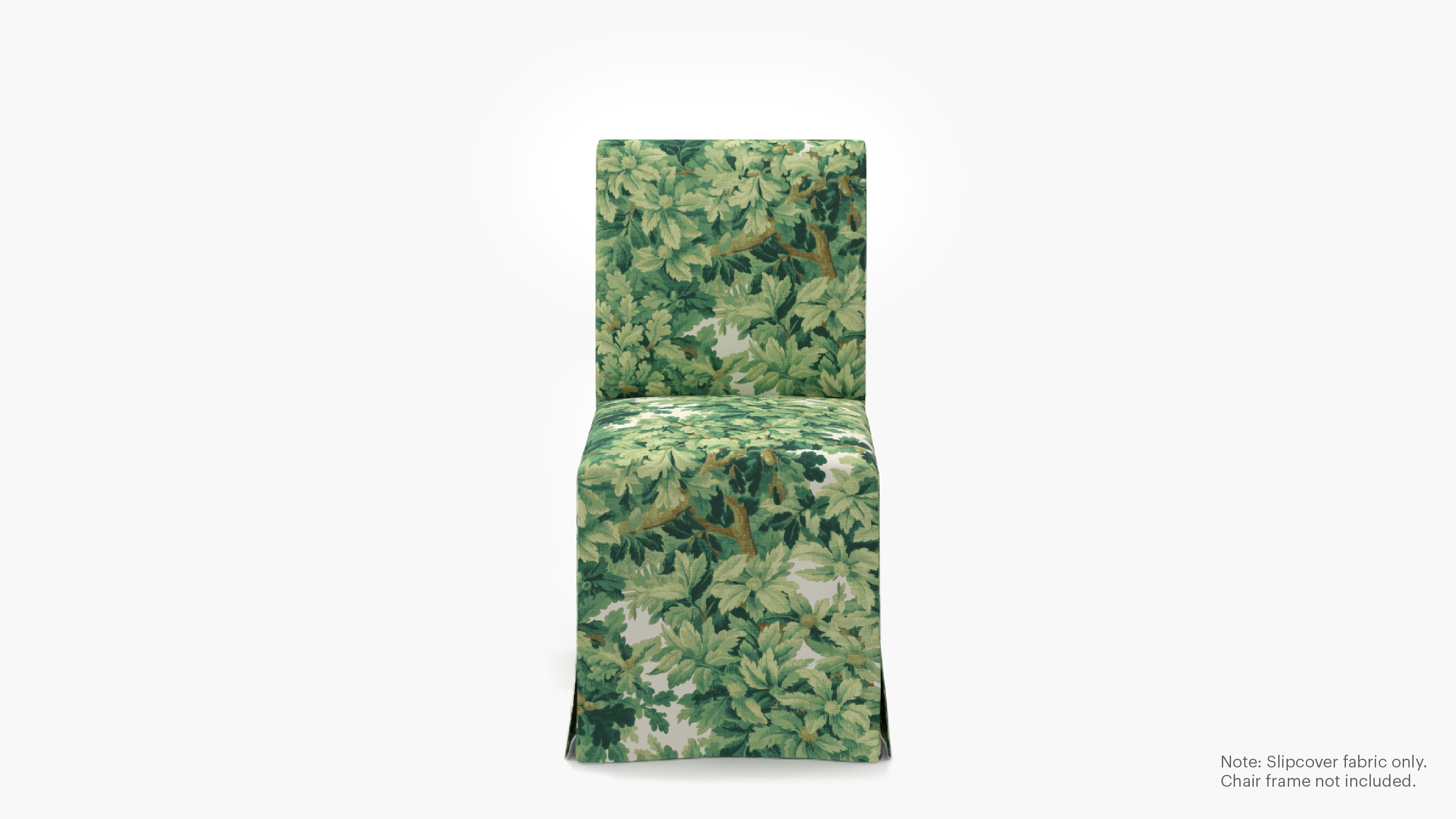 Slipcovered Signature Dining Chair - Cover Only, Verdure Bois De Chene - Image 0