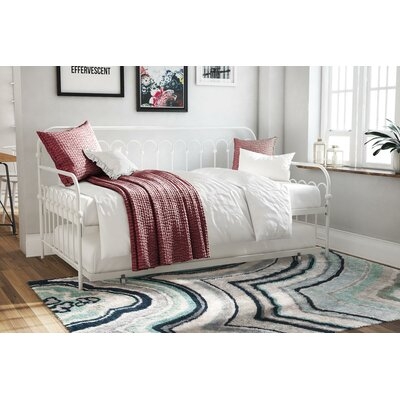 Bright Pop Metal Twin Daybed with Trundle - Image 0