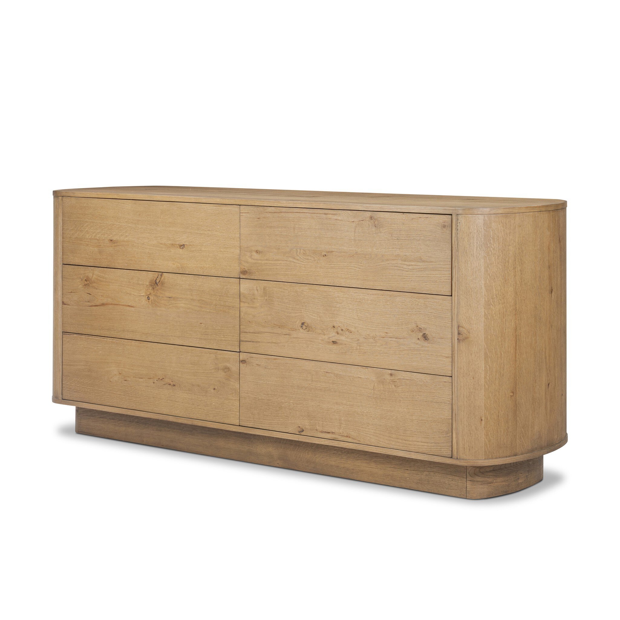 Paden 6 Drawer Dresser - Worn Oak Veneer - Image 1