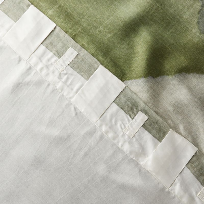 Elysium Green Dupioni Silk Window Curtain Panel 48"x84'' - Image 4