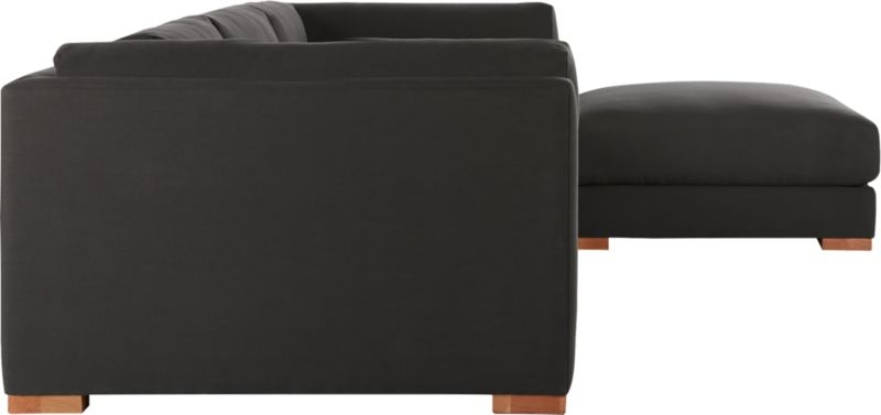 Piazza Dark Grey 4-Piece Modular Sectional Sofa - Image 3