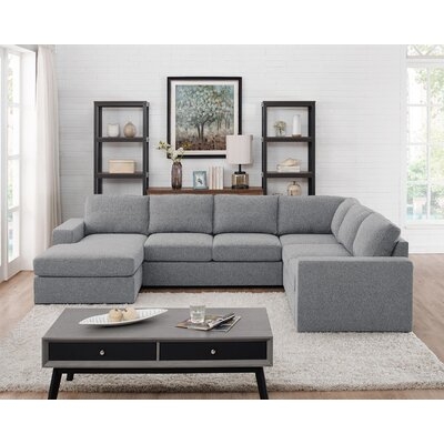 Arlien 121'' Reversible Sofa & Chaise with Ottoman - Image 0