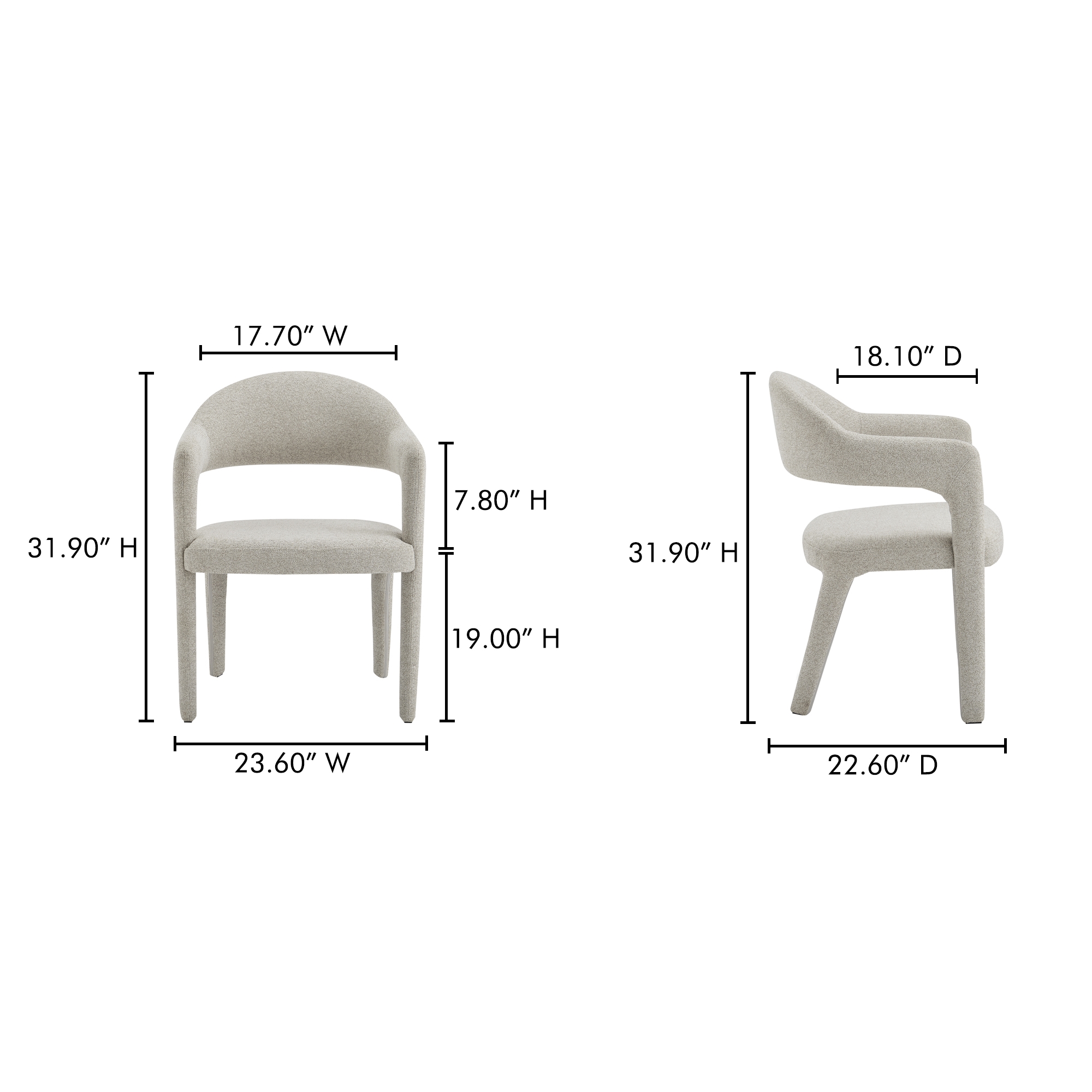 Martens Dining Chair Beige - Image 7