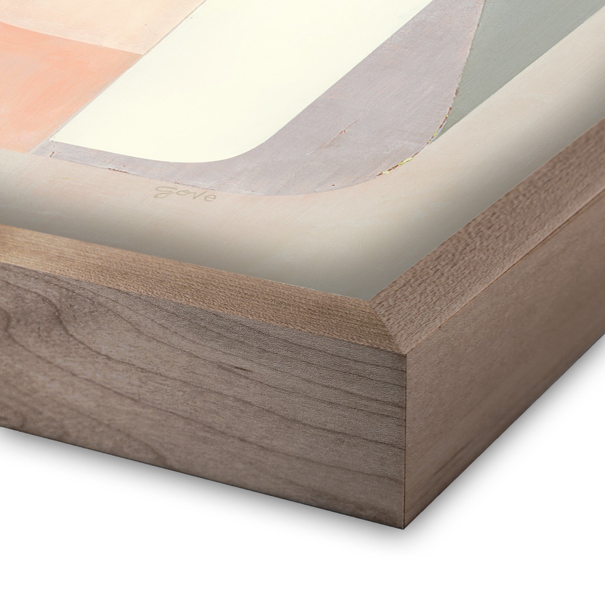 Righting The Ship by Greg Gove - Rustic Walnut Floater - Image 1