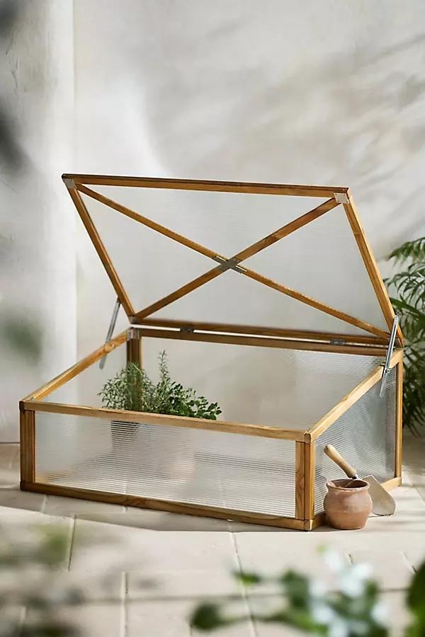Teak Cold Frame Planter - Image 0