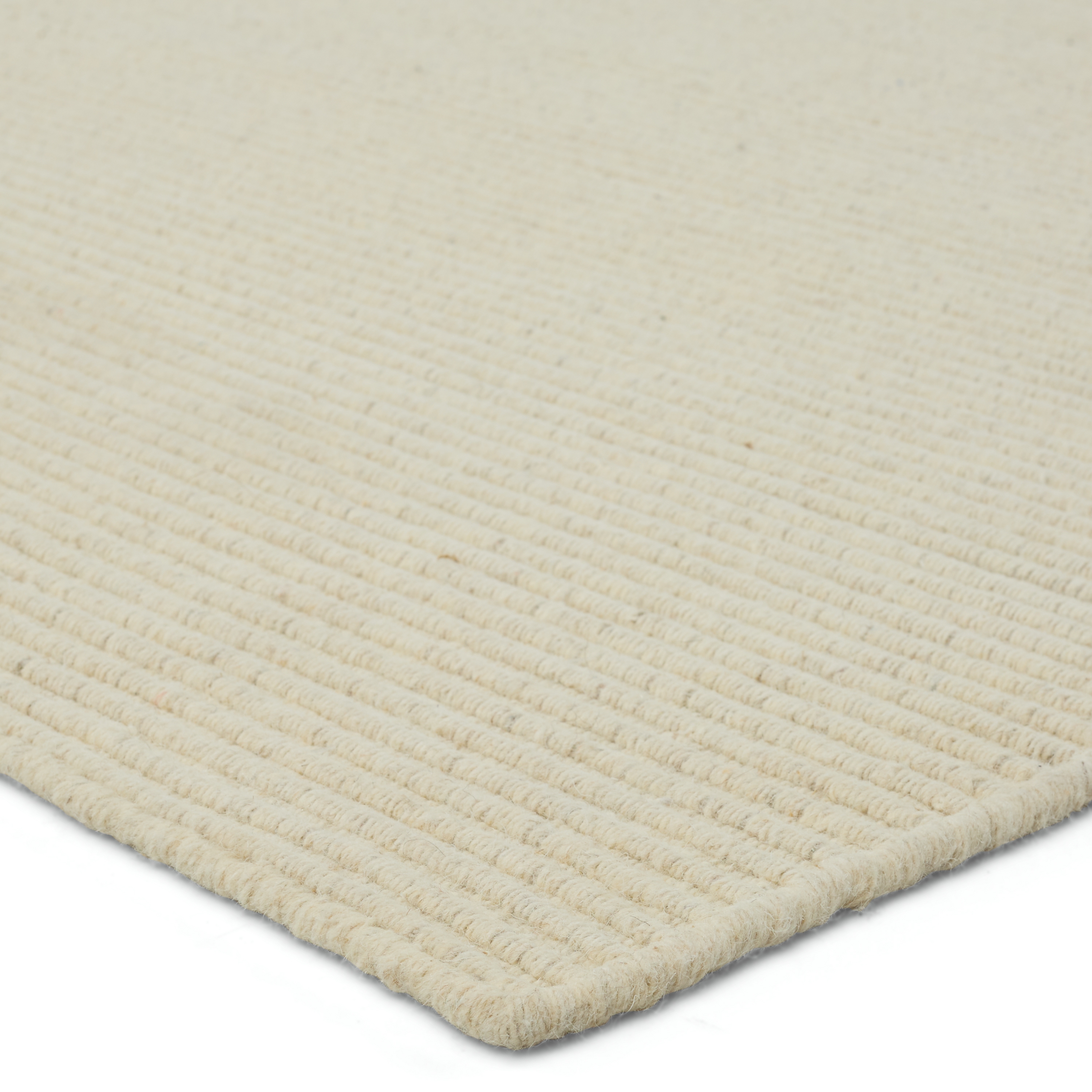 Shyre Handmade Solid Cream Area Rug (6'X9') - Image 1