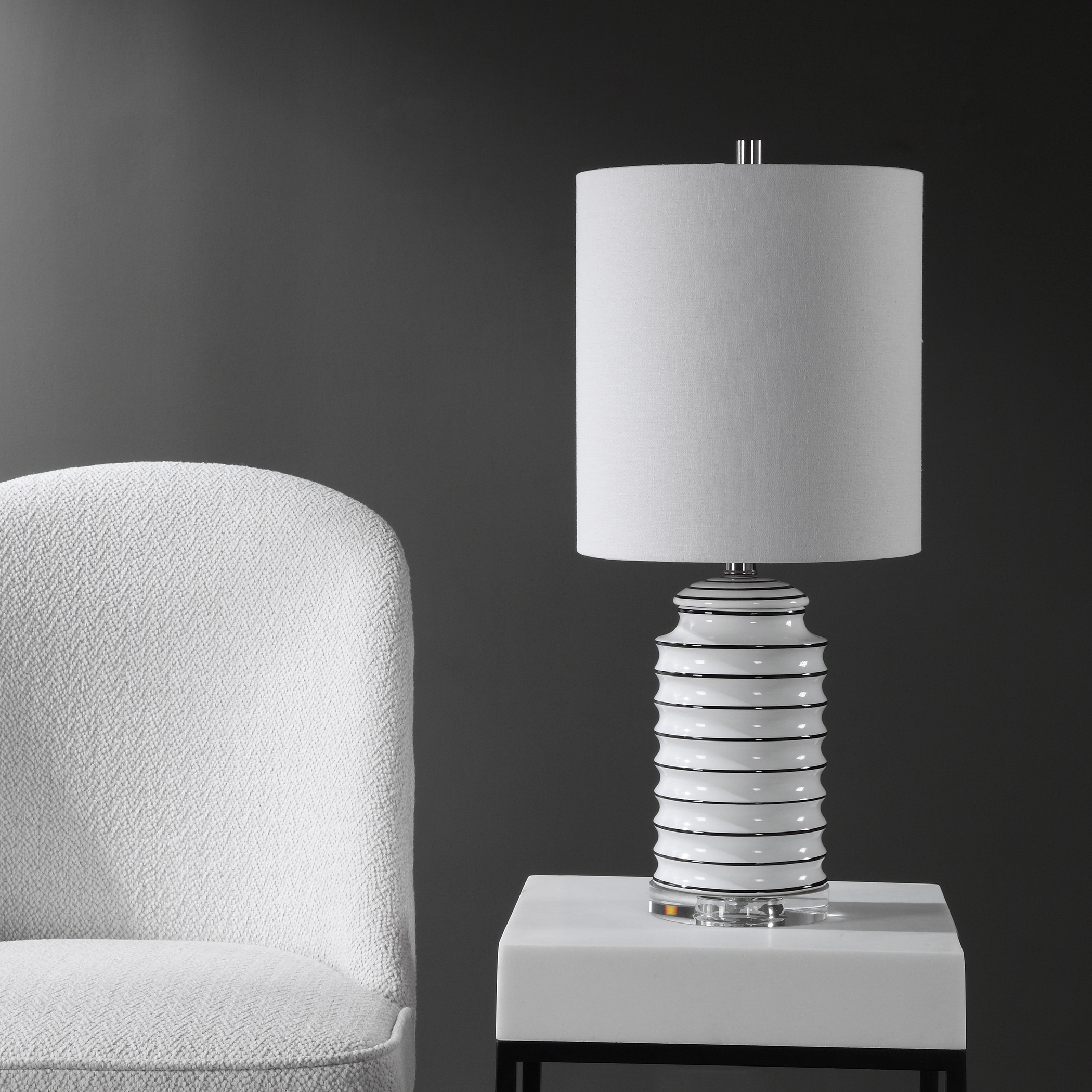 Rayas White Table Lamp NO LONGER AVAIL - Image 5