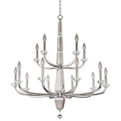 Matthews 15-Light Candle Style Tiered Chandelier - Image 0