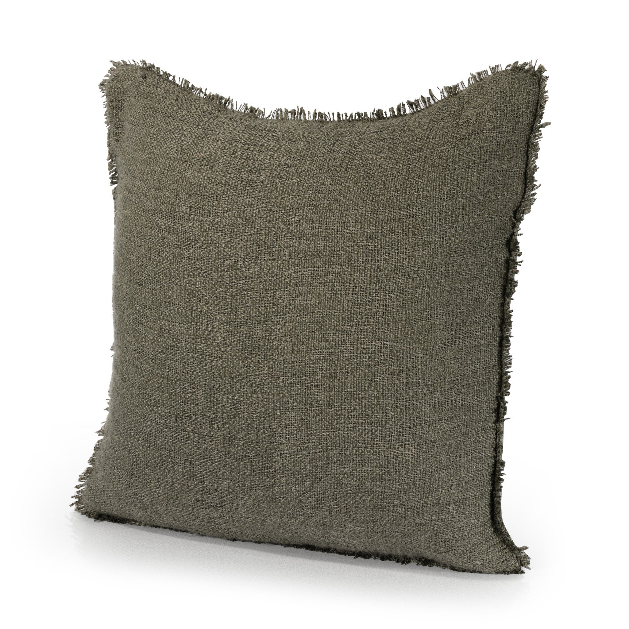 Tharp Outdoor Pillow - Textured Olive - Image 0