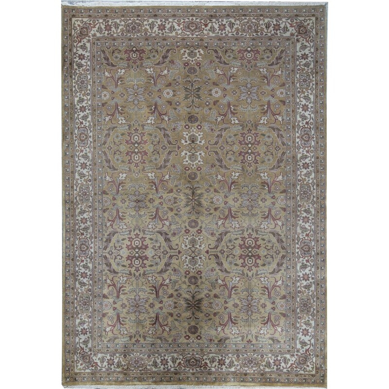 Bokara Rug Co., Inc. Marquis Hand-Knotted Wool Oriental Area Rug in Brown - Image 0