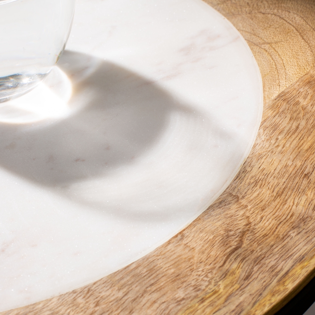 Lumi Agate Accent Table - White / Black - Safavieh - Image 2