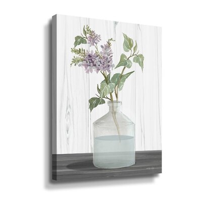 Lilacs IV Gallery Wrapped Floater-Framed Canvas - Image 0