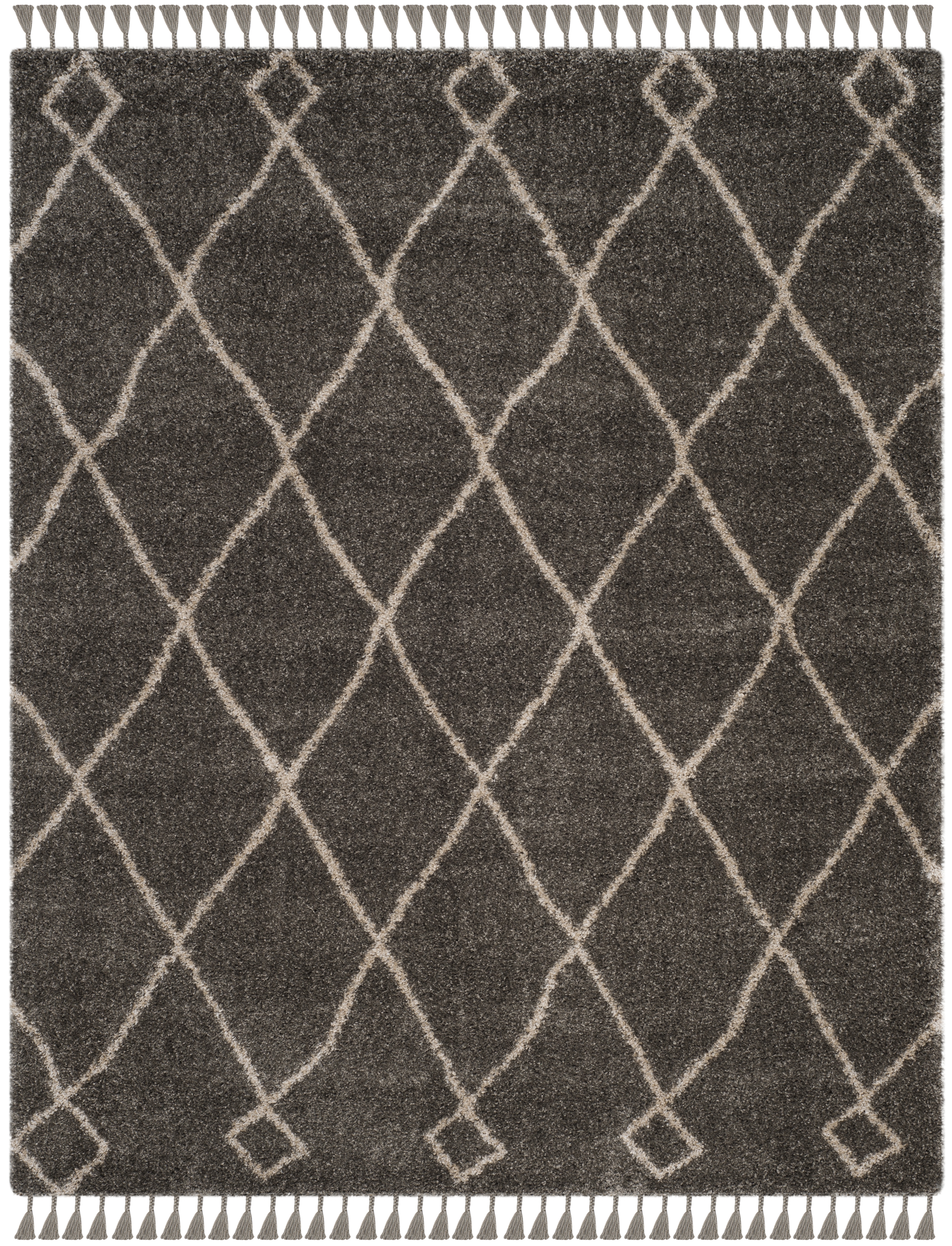Arlo Home Woven Area Rug, MFG241A, Grey/Cream,  8' X 10' - Image 0