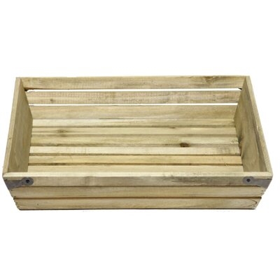 Large Shallow Rectangle Manufactured Wood Crate - Image 0