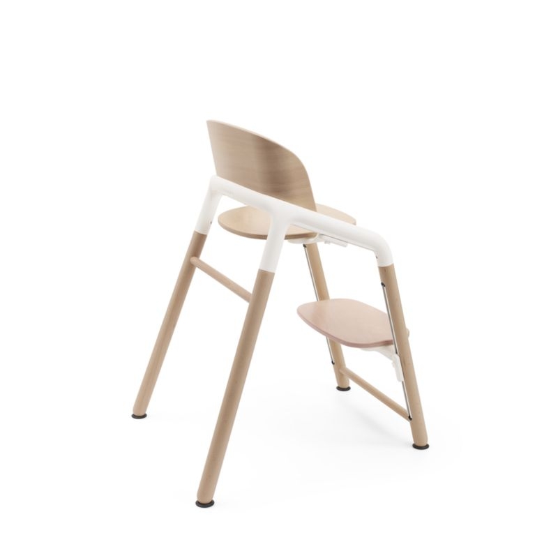 Bugaboo Giraffe White and Neutral Wood Baby High Chair Complete - Image 7