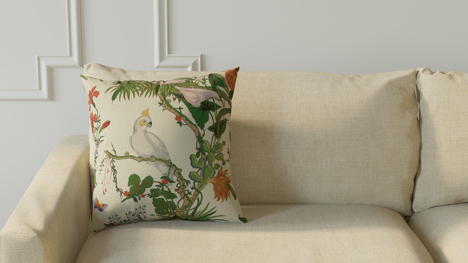 Throw Pillow 18", White Cinque Terra, 18" x 18" - Image 2