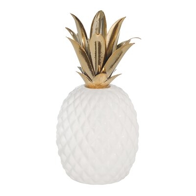 Trott Ceramic and Metal Pineapple - Image 0