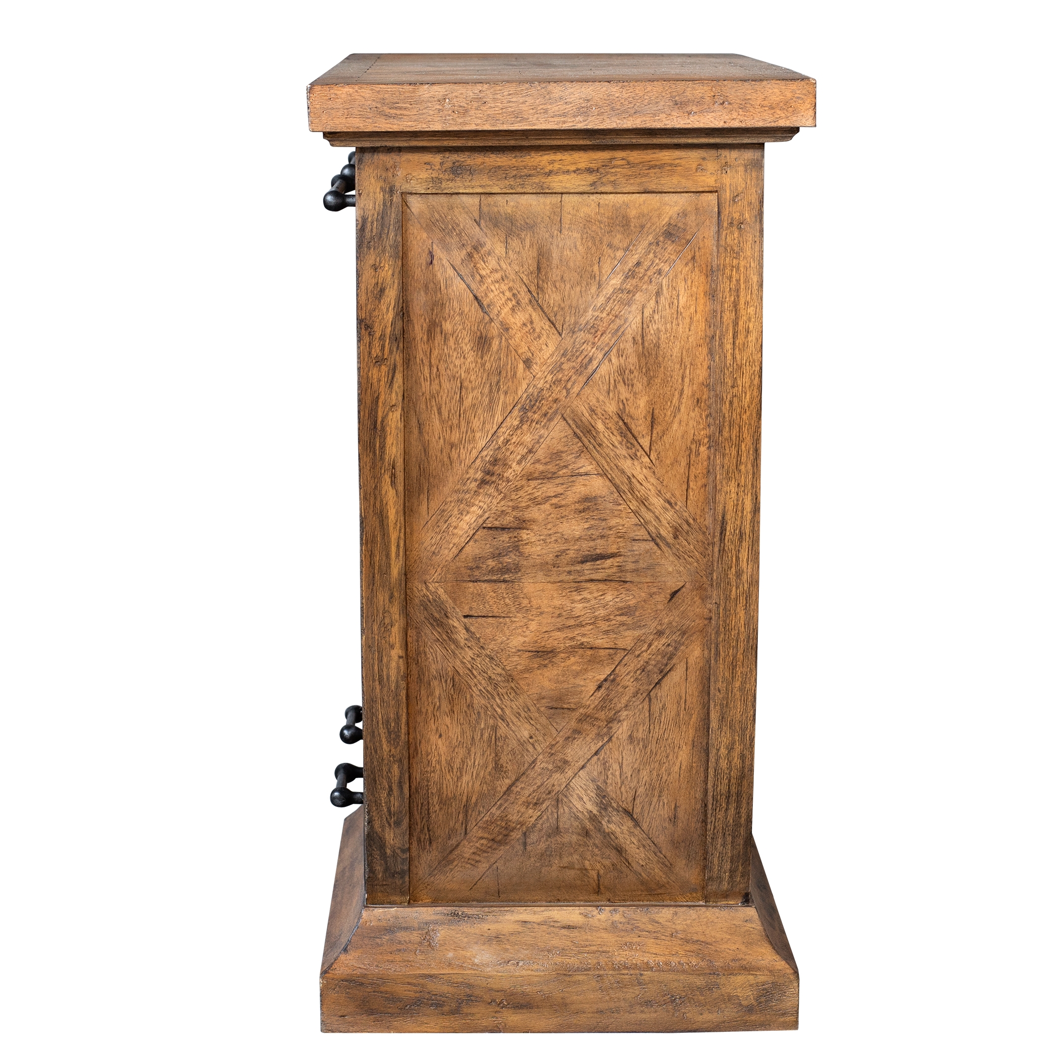 Aleph Rustic Wood Bar Cabinet - Image 1