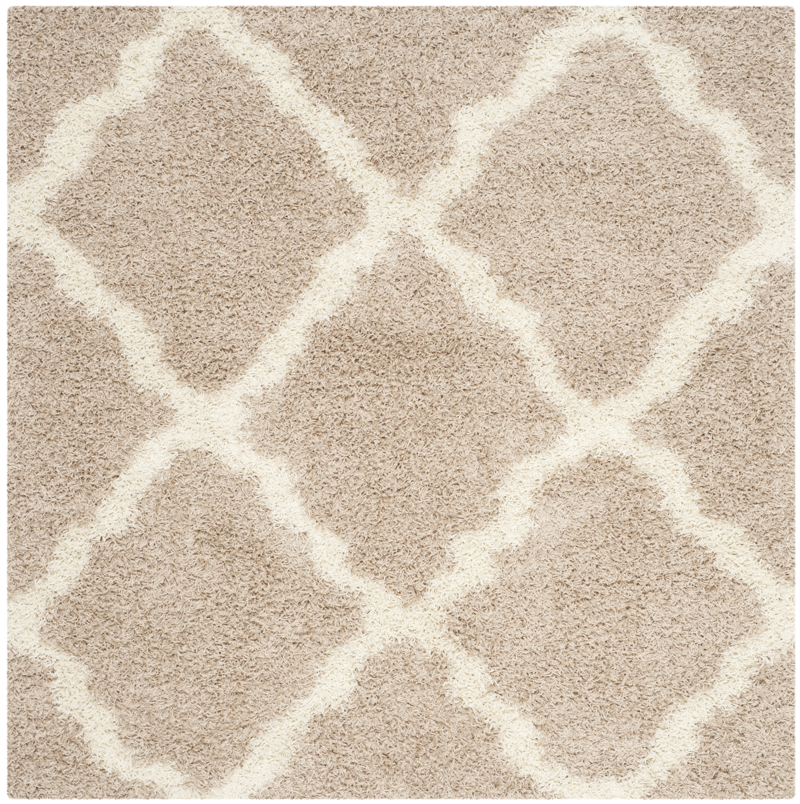 Arlo Home Woven Area Rug, SGD257D, Beige/Ivory,  6' X 6' Square - Image 0