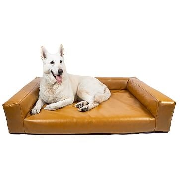 Blvd Dog Bed, Savannah Saddle Leather, Small - Image 2