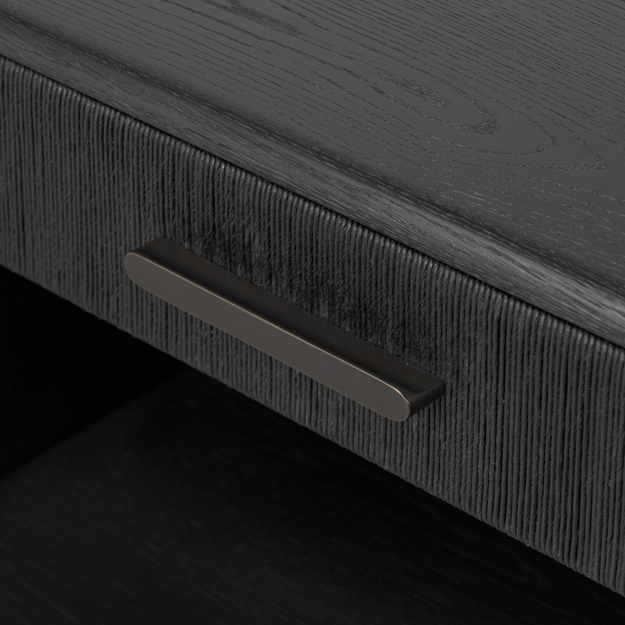 Rosenell Open Nightstand - Black Oak Veneer - Image 11