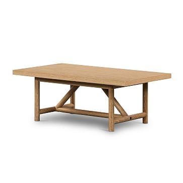 Geometric Oak Base Coffee Table - Image 0