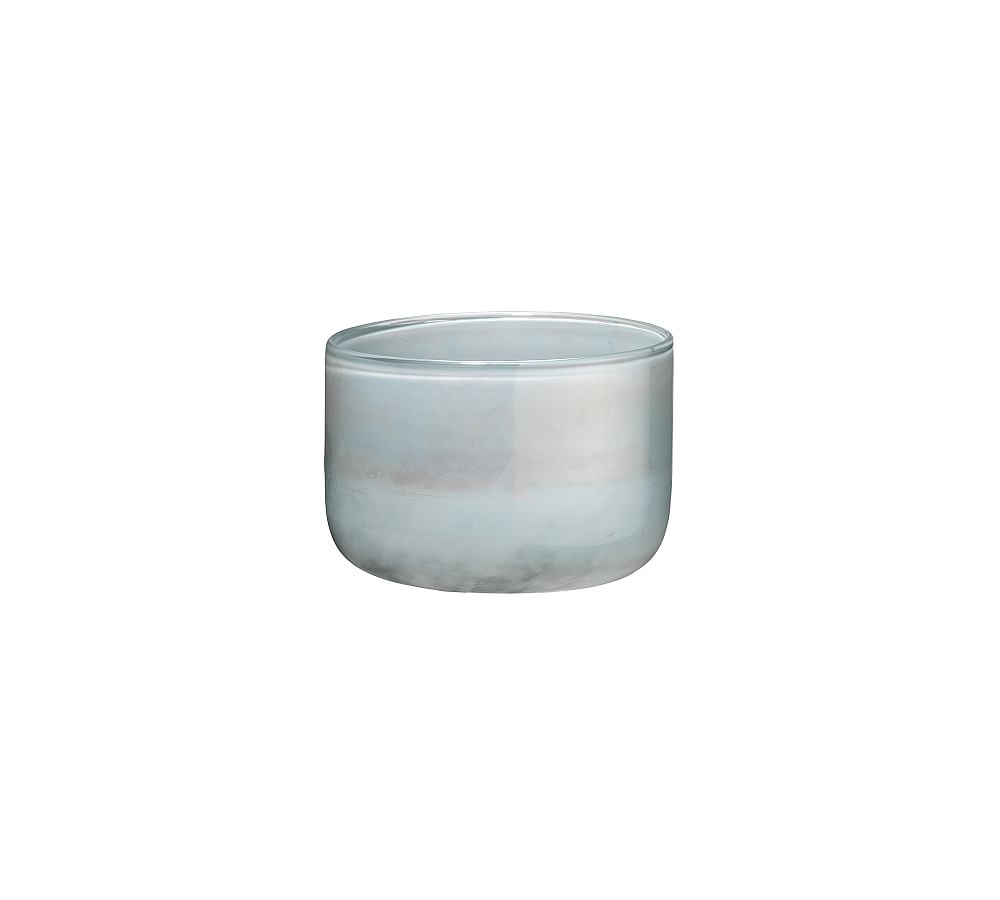 Faye Hand Blown Glass Vase, Metalic Opal, Small 4.25" - Image 0