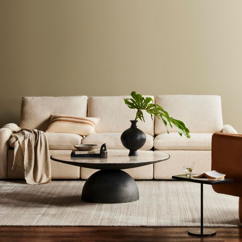 Tillery 3-Piece Antigo Natural Fabric Power Recliner Sectional Sofa - Image 1