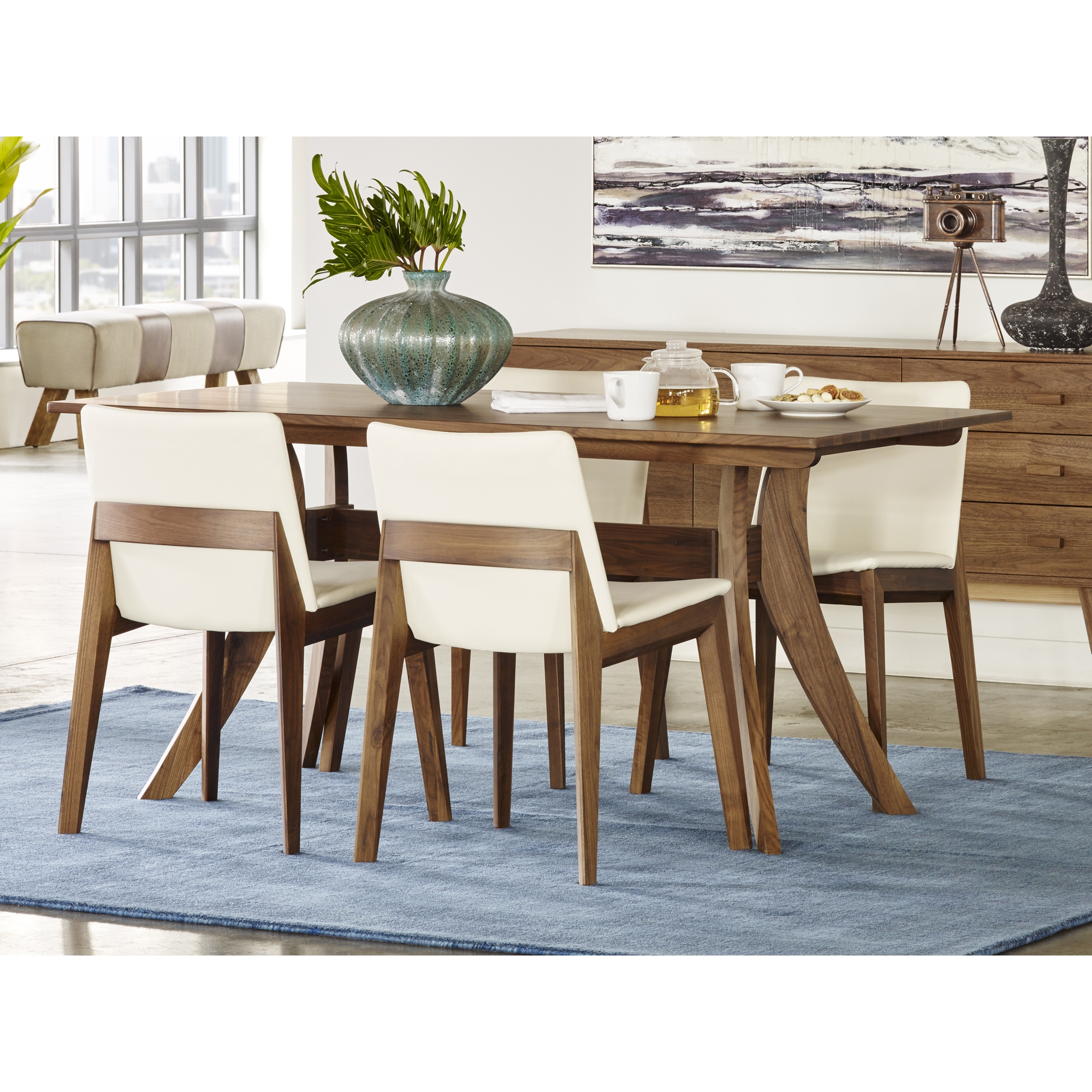 Florence Small Dining Table Brown - Image 4