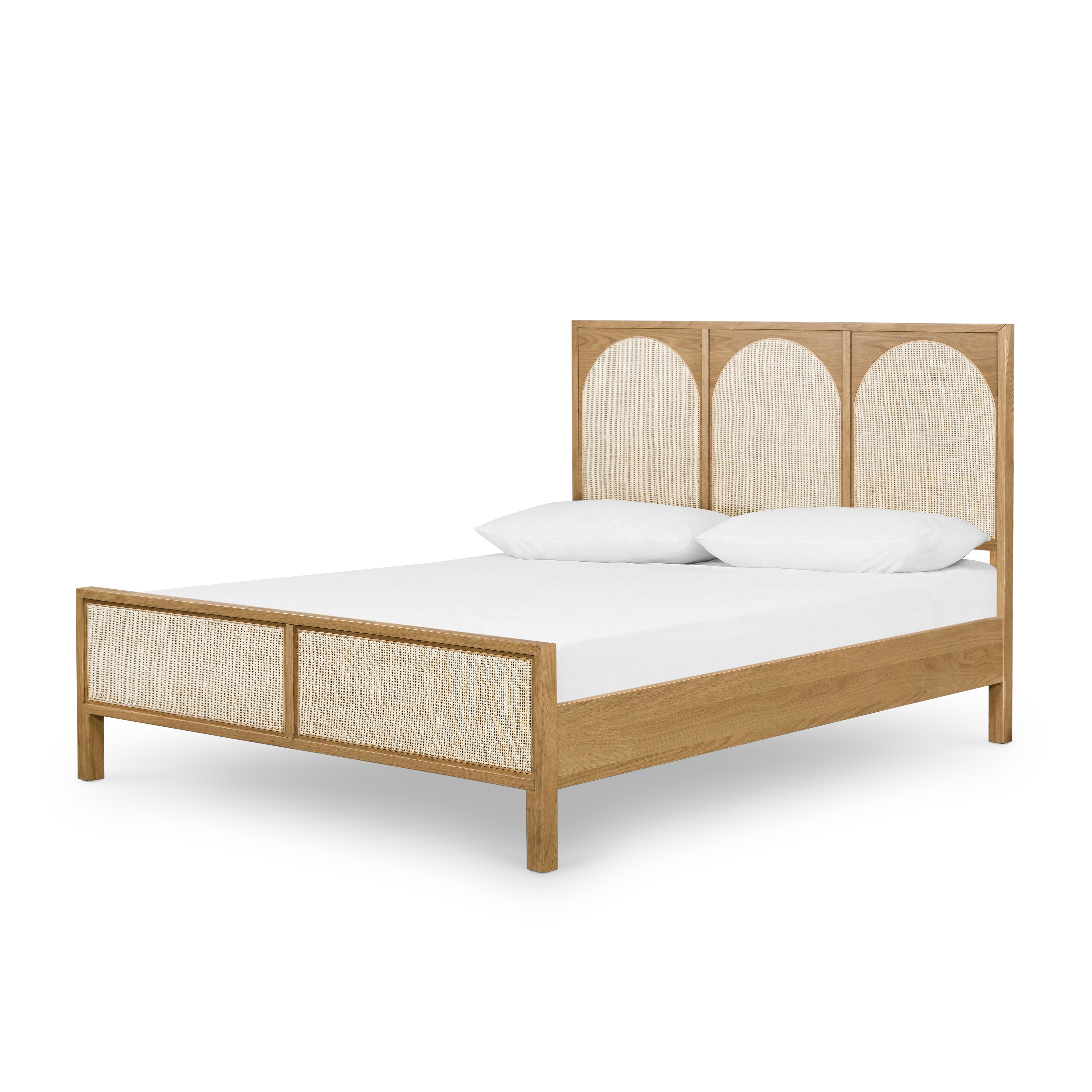 Allegra Bed-Natural Cane-Queen - Image 0