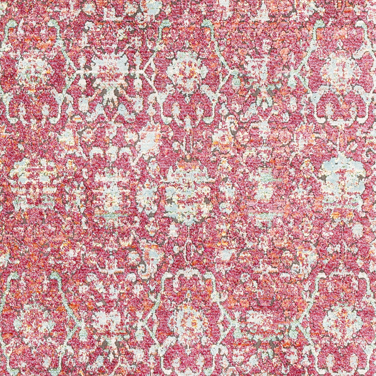 Herati Red Indoor 2' x 2'11" Machine Woven Rug - Image 6