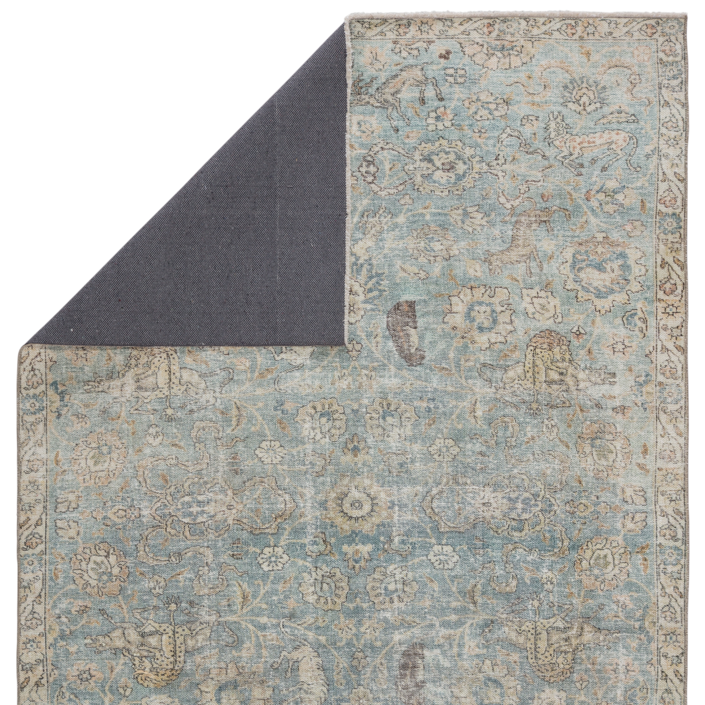 Stag Oriental Teal/ Gold Area Rug (5'X8') - Image 2