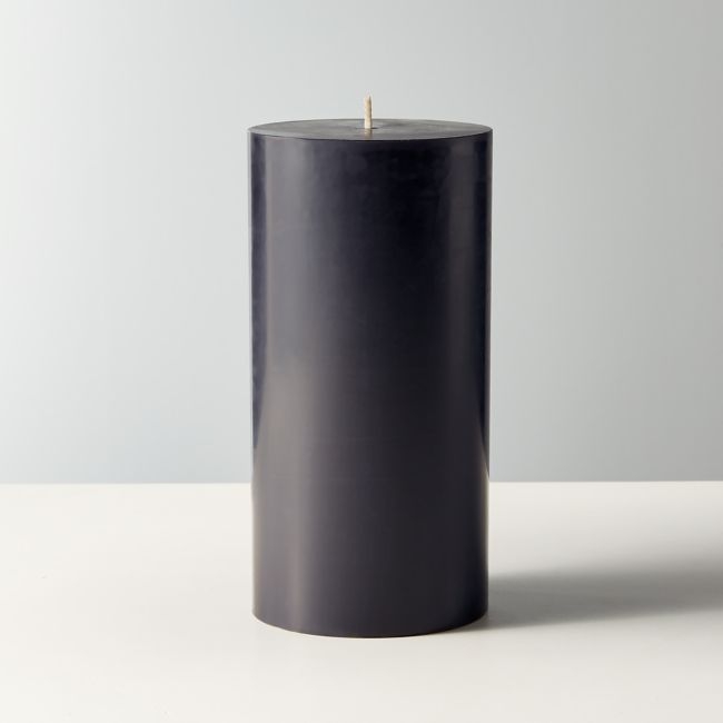 Black Pillar Candle 3"x6" - Image 0