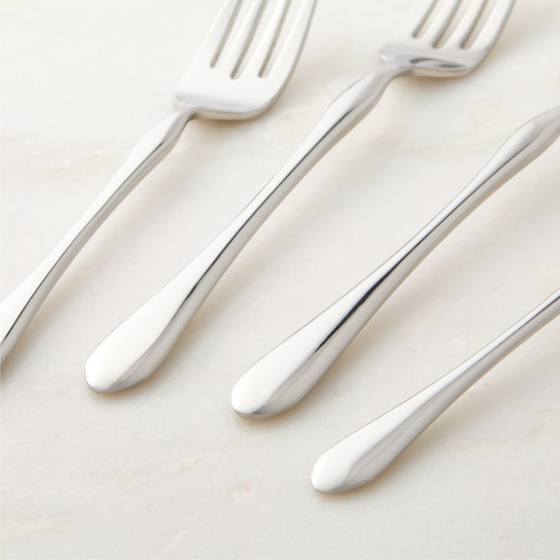 Cameron 20-Piece Polished Stainless Steel Flatware Set - Image 1