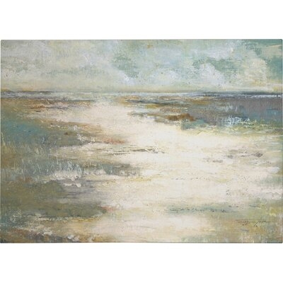 'Misty Coast' Painting Print on Wrapped Canvas - Image 0
