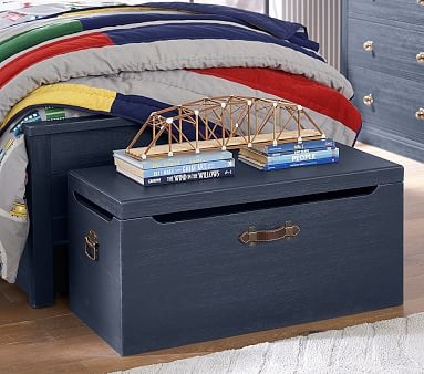 Tucker Toy Chest, Weathered Navy - Image 2