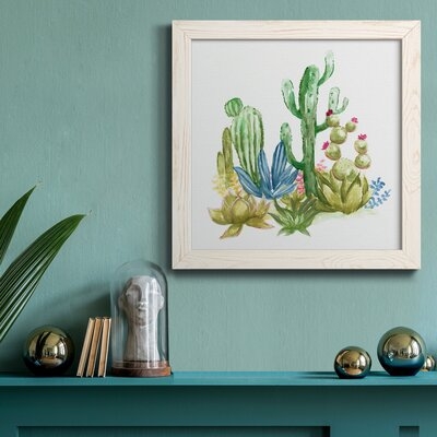 Cactus Vignette II-Premium Framed Canvas - Ready To Hang - Image 0