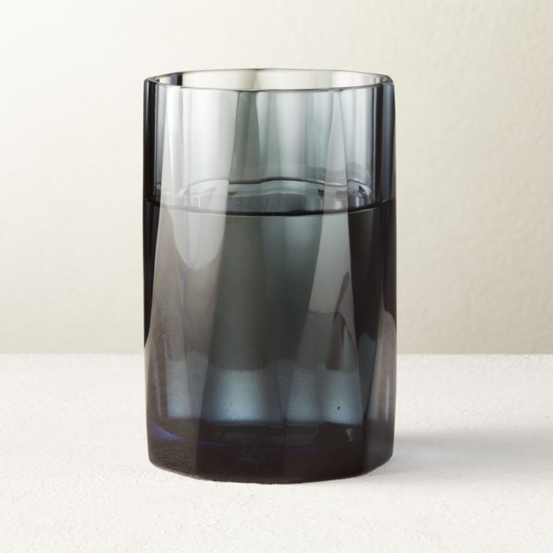 Point Dusty Blue Double Old-Fashioned Glass - Image 5