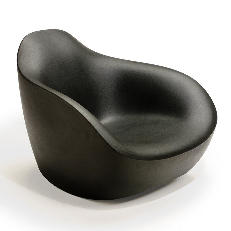 Lounge Chair Upholstery Color: Black - Image 0